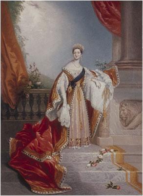 Edward Alfred Chalon Portrait of Queen Victoria on oil painting image